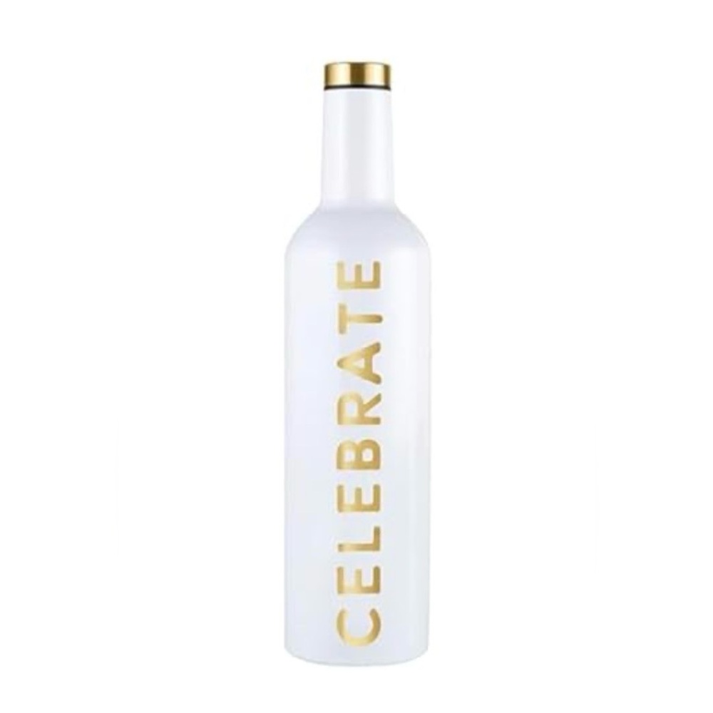 NWT Slant Insulated Stainless Steel Wine Bottle Portable Wine Bottles Celebrate